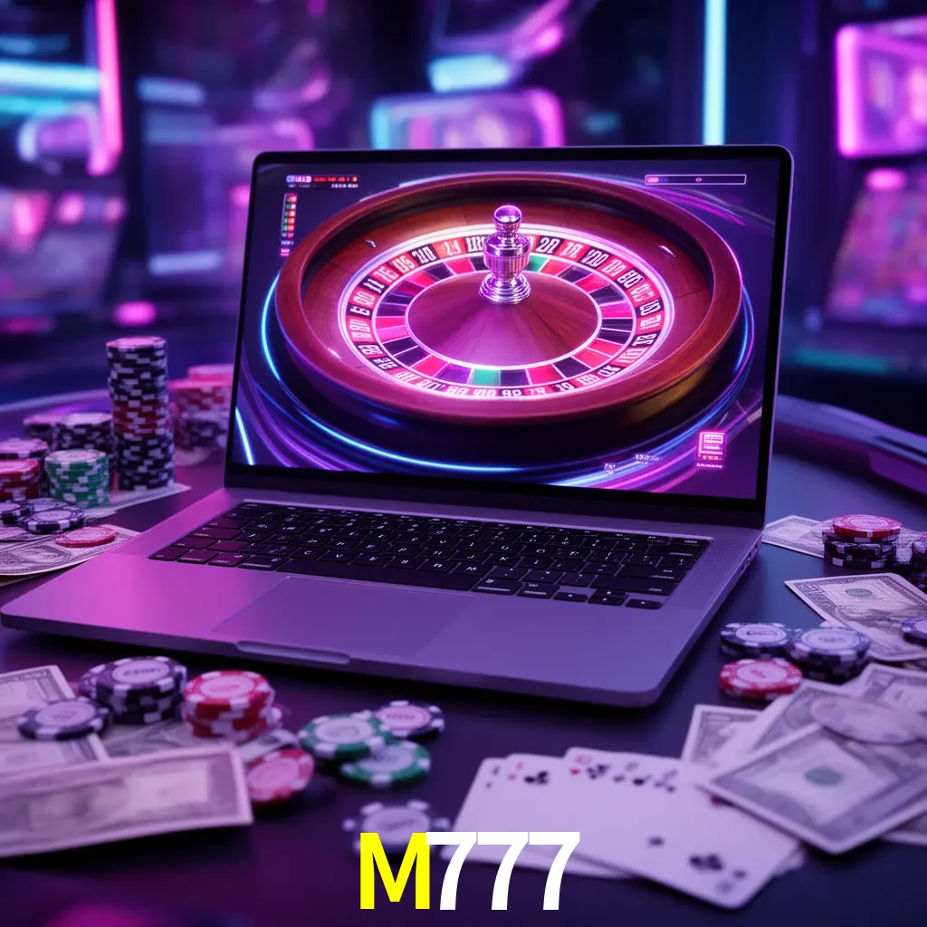 Centro móvil M777 con casino, cajero, bonos, app y acceso de cuenta para México